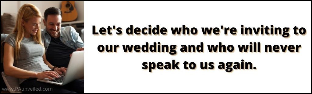 funny wedding meme first things to do after getting engaged guest list