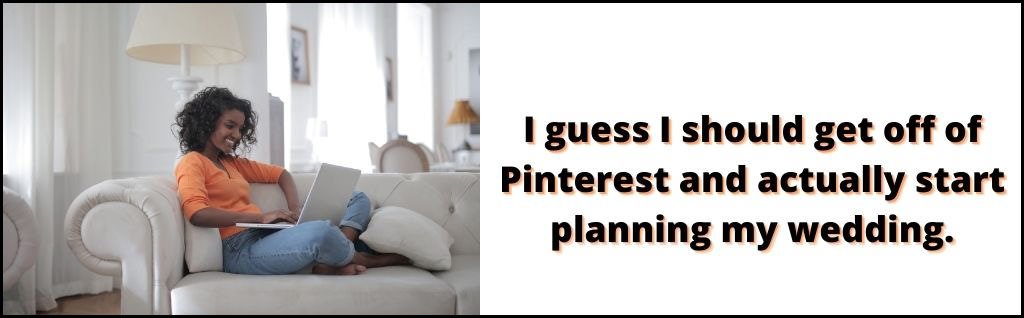 pinterest planning wedding funny meme copy