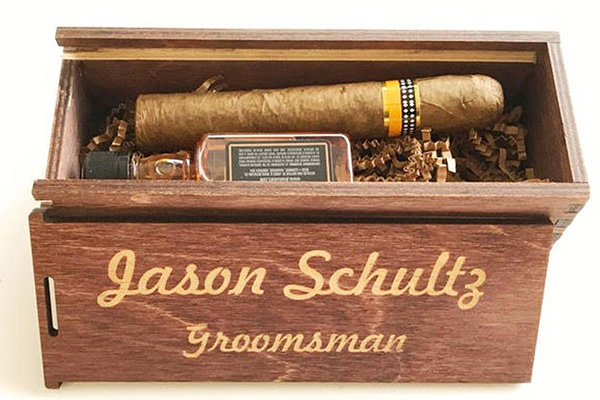a cigar box on a table