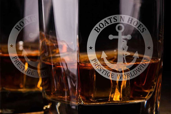 whiskey glasses filled with whiskey
