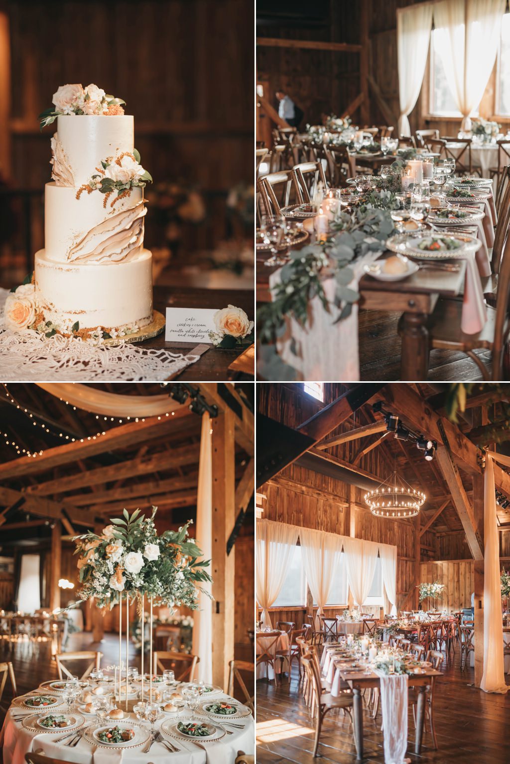 wedding reception details the farm at eagles ridge 1