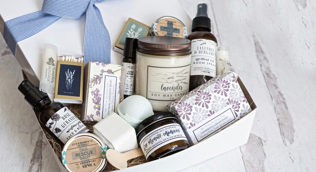 A spa gift box which is a photo used for the best wedding gifts for sister article.