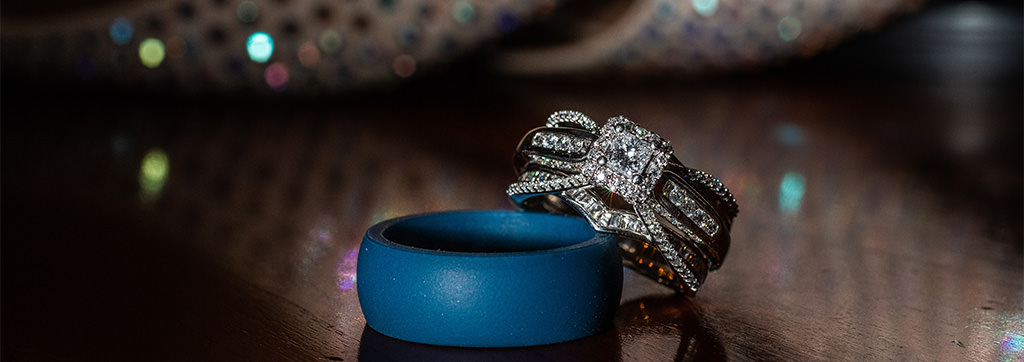 A silicone wedding band is great for men who work with their hands.