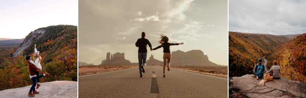 A couple hiking and exploring together. This is for the article called adventurous activities for couples who love the outdoors.