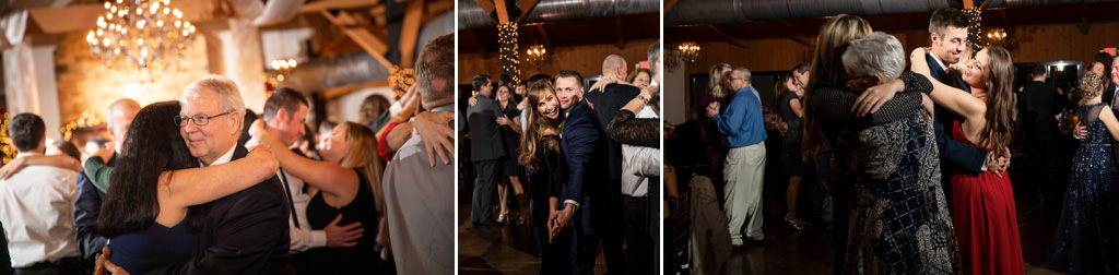 wedding guests doing the anniversary dance