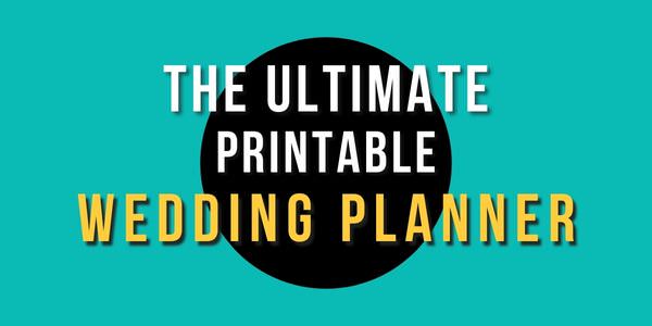 The cover photo for the printable wedding planner article.