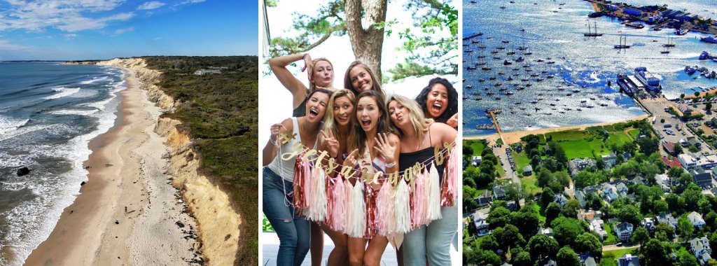 A bachelorette party on Martha's Vineyard in MA.