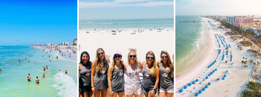 A bachelorette party in Clearwater, FL. This is for the article called best places in Florida for a bachelorette party