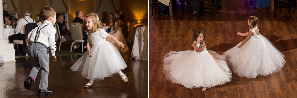 Kids dancing at a wedding reception. This is for the article called how do you entertain children at a wedding