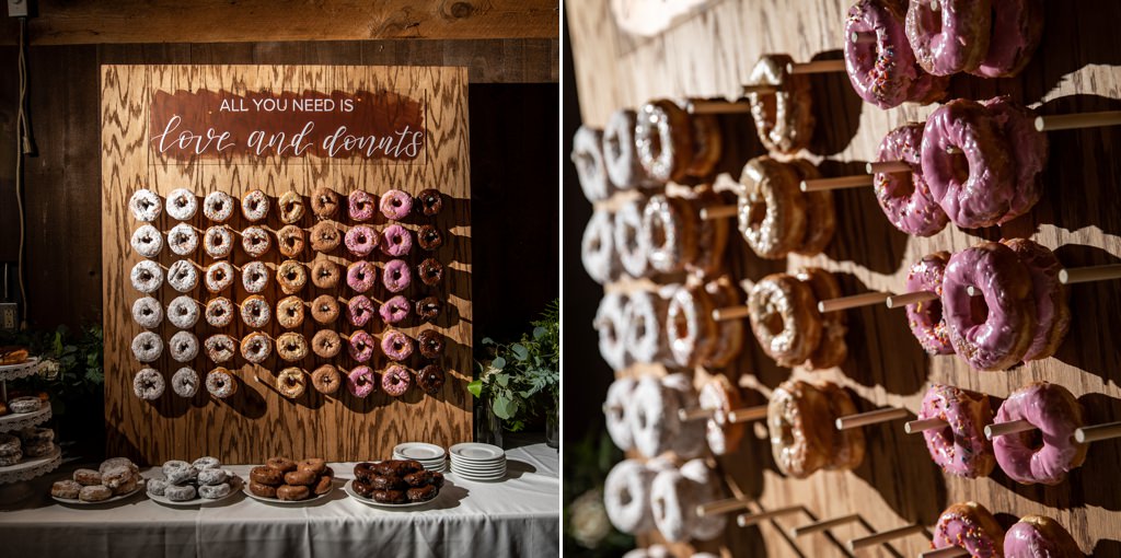 A wedding doughnut wall