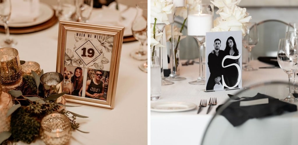 personalized wedding table numbers