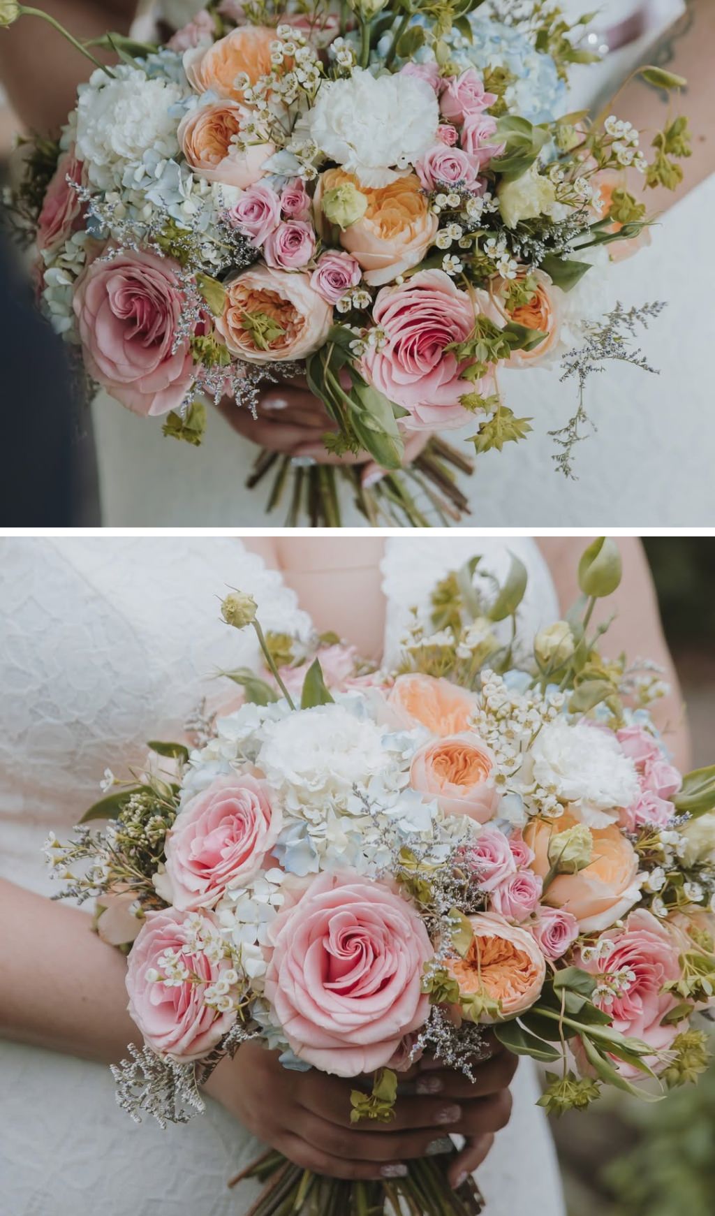 A pretty bridal bouquet for a summer wedding