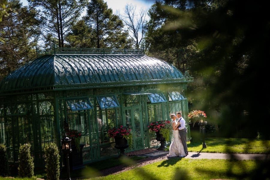 A wedding photo outside